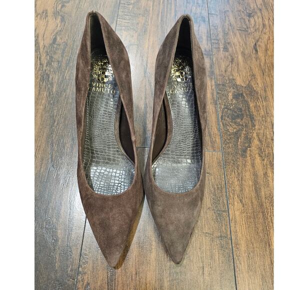 Vince Camuto Brown Suede SIZE 9.5 New - Picture 1 of 6